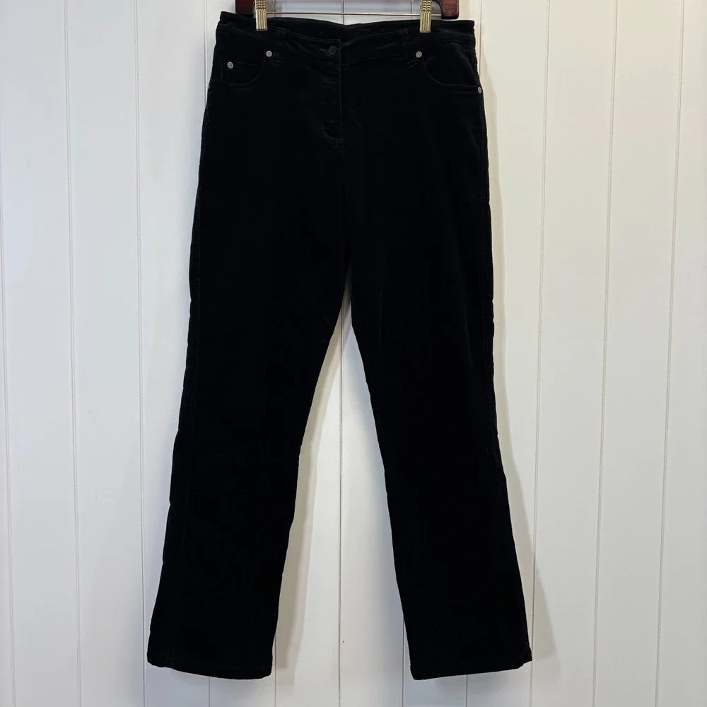 Woolrich Dark Academia Corduroy Pants Women Size 8 Classic Minimalist
